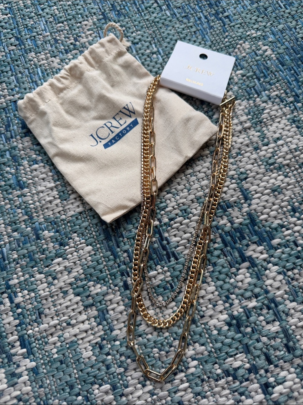 J. Crew Gold Multi-Chain Hair Accessory - Picture 2 of 3